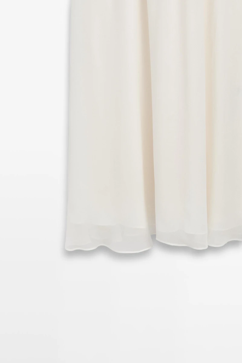 Knit dress with matching detail