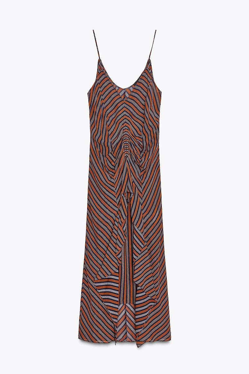 ZW COLLECTION STRIPED SLIP DRESS