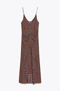 ZW COLLECTION STRIPED SLIP DRESS