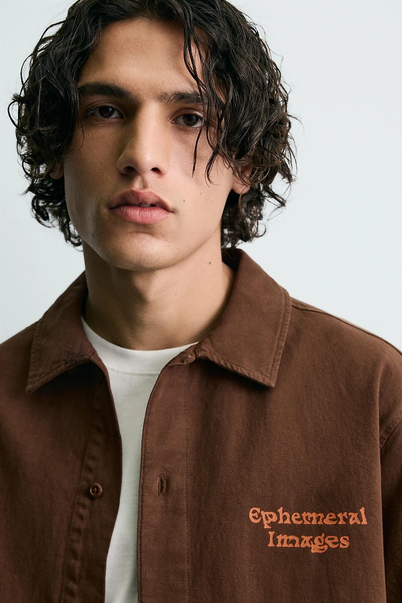 WASHED PRINTED SHIRT
