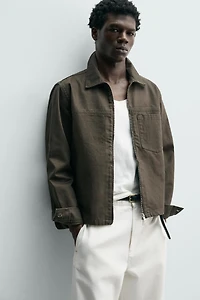 SURCHEMISE REGULAR FIT ZIPPÉE