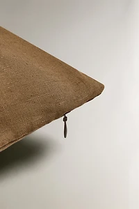 EMBROIDERED THROW PILLOW COVER