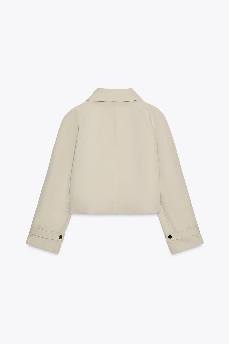 ZW COLLECTION SHORT TRENCH COAT