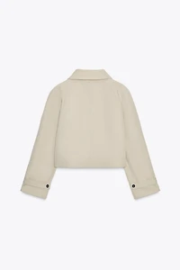 ZW COLLECTION SHORT TRENCH COAT