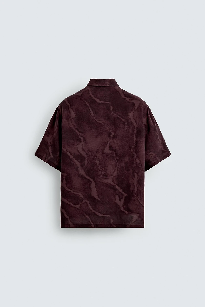 FLOWY TIE-DYE PRINT SHIRT