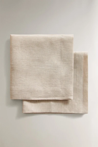 PACK OF DOUBLE-WEAVE LINEN NAPKINS (PACK OF 2)