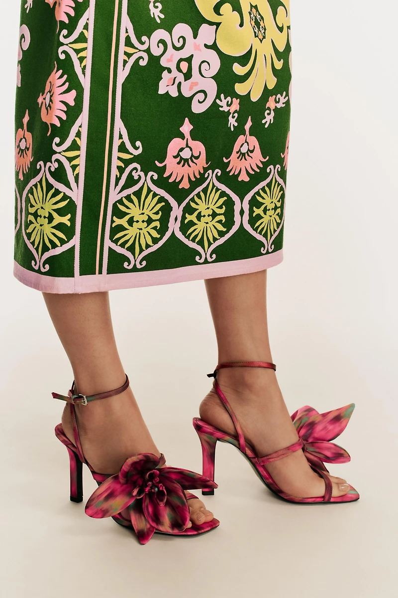 SANDALES À TALONS FLEUR ÉDITION LIMITÉE