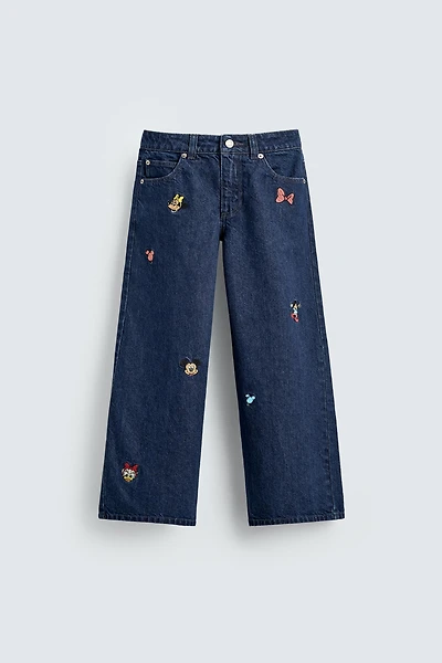 EMBROIDERED WIDE-LEG JEANS HARRY LAMBERT FOR ZARA X DISNEY