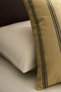 STRIPED PERCALE PILLOWCASE (300 THREAD COUNT)
