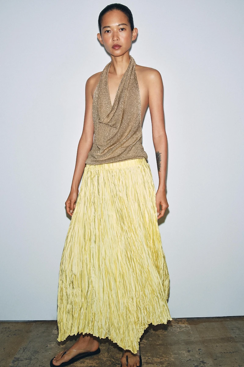 ZW COLLECTION PLEATED LONG SKIRT