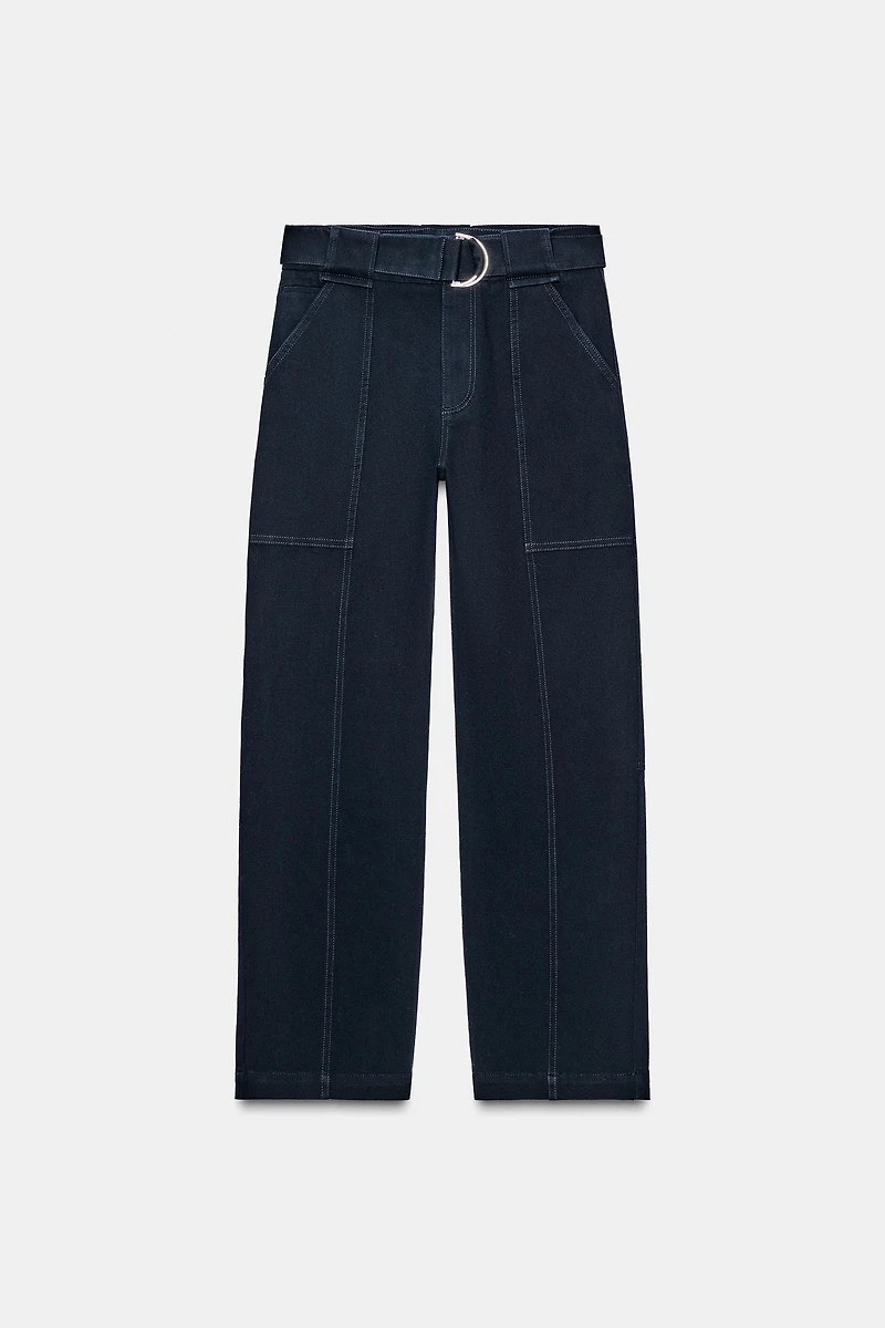 BELTED CARGO PANTS