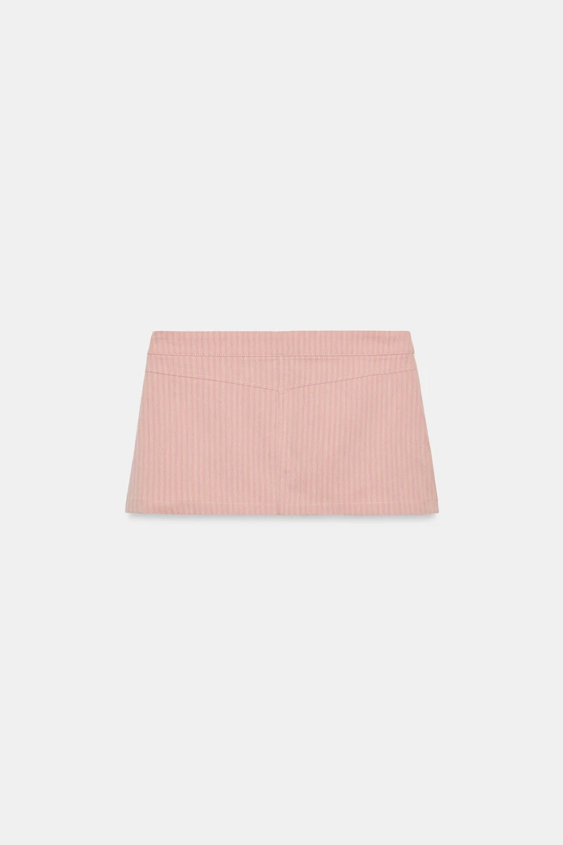 STRIPED POCKET MINI SKIRT