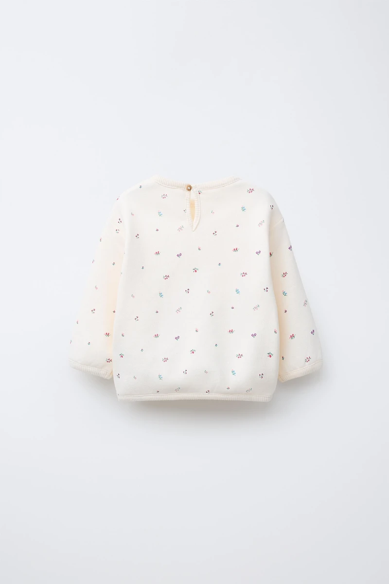 FLORAL SWEATSHIRT