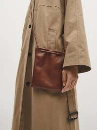 Nappa leather crossbody bag