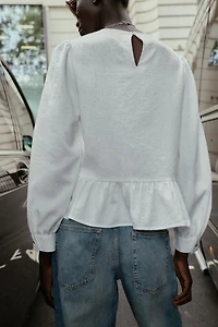 BLOUSE PÉPLUM ENTRE-DEUX