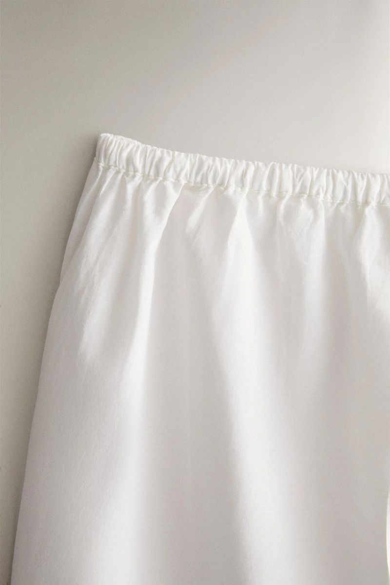 EMBROIDERED COTTON TROUSERS