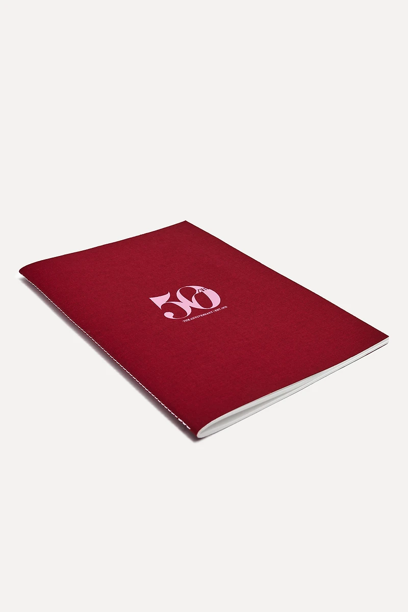 ZARA LARGE 50TH ANNIVERSARY NOTEBOOK