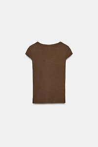 POT NECK T-SHIRT