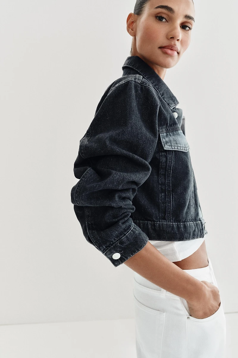 Z1975 CONTRAST SHORT DENIM JACKET