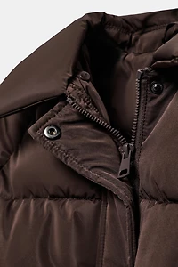 BLOUSON BOMBER MATELASSÉ À REVERS EFFET FOURRURE