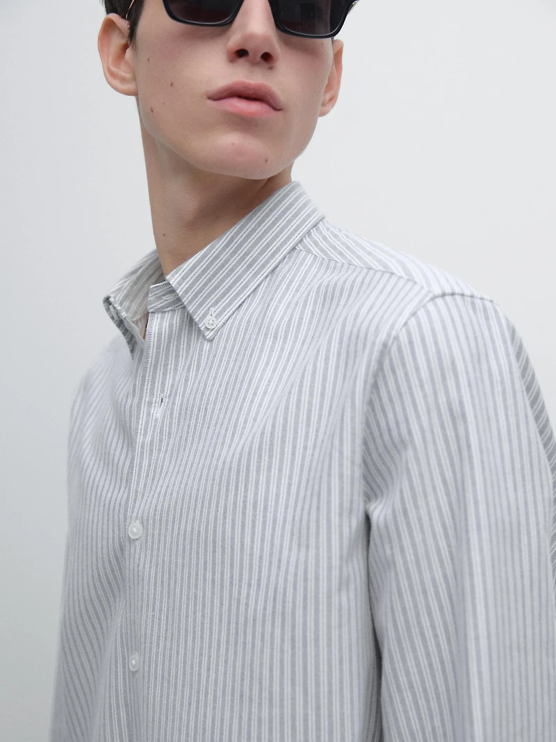 Regular fit double-stripe shirt
