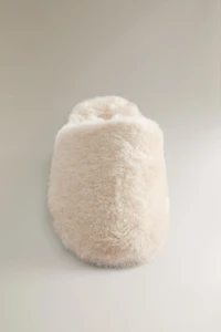 FAUX FUR MULE SLIPPERS