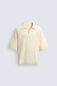 COTTON VISCOSE BLEND POLO SHIRT