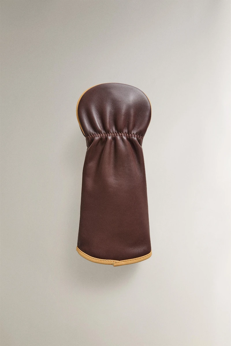 LEATHER FAIRWAY WOOD GOLF CLUB COVER