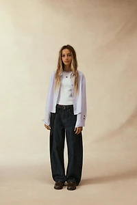 PACK CHEMISE POPELINE RAYÉE AVEC DÉBARDEUR EN MAILLE CHAMPION ® X ZARA