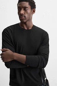 TEXTURED VISCOSE BLEND SWEATER