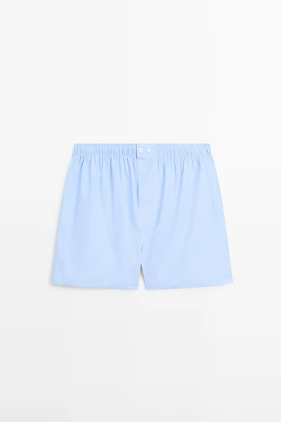 100% cotton striped boxers