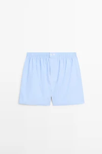 100% cotton striped boxers