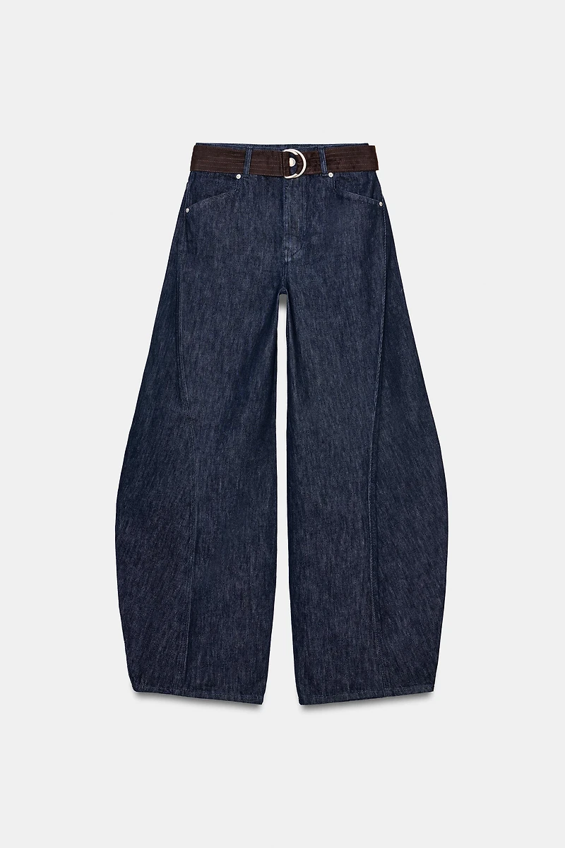 ZW COLLECTION BARREL BELT JEANS