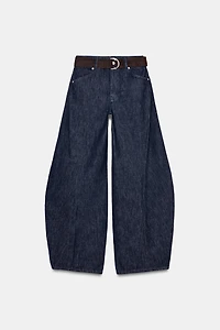ZW COLLECTION BARREL BELT JEANS