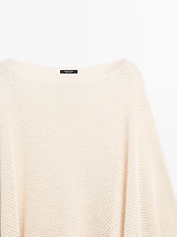Cape en maille texturée