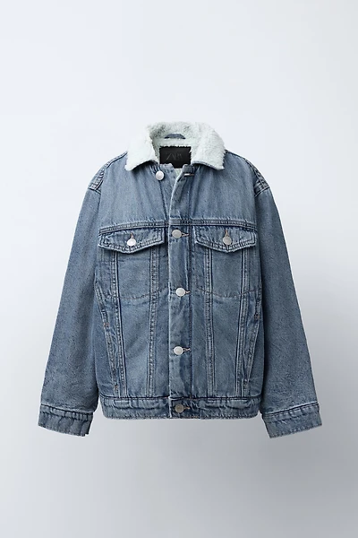FLEECE DENIM JACKET