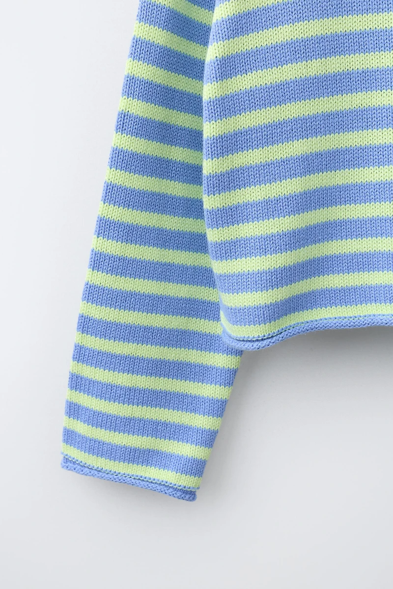STRIPED KNIT JUMPER