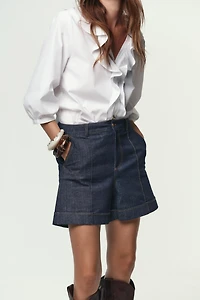 Z1975 HIGH-WAISTED DENIM SHORTS
