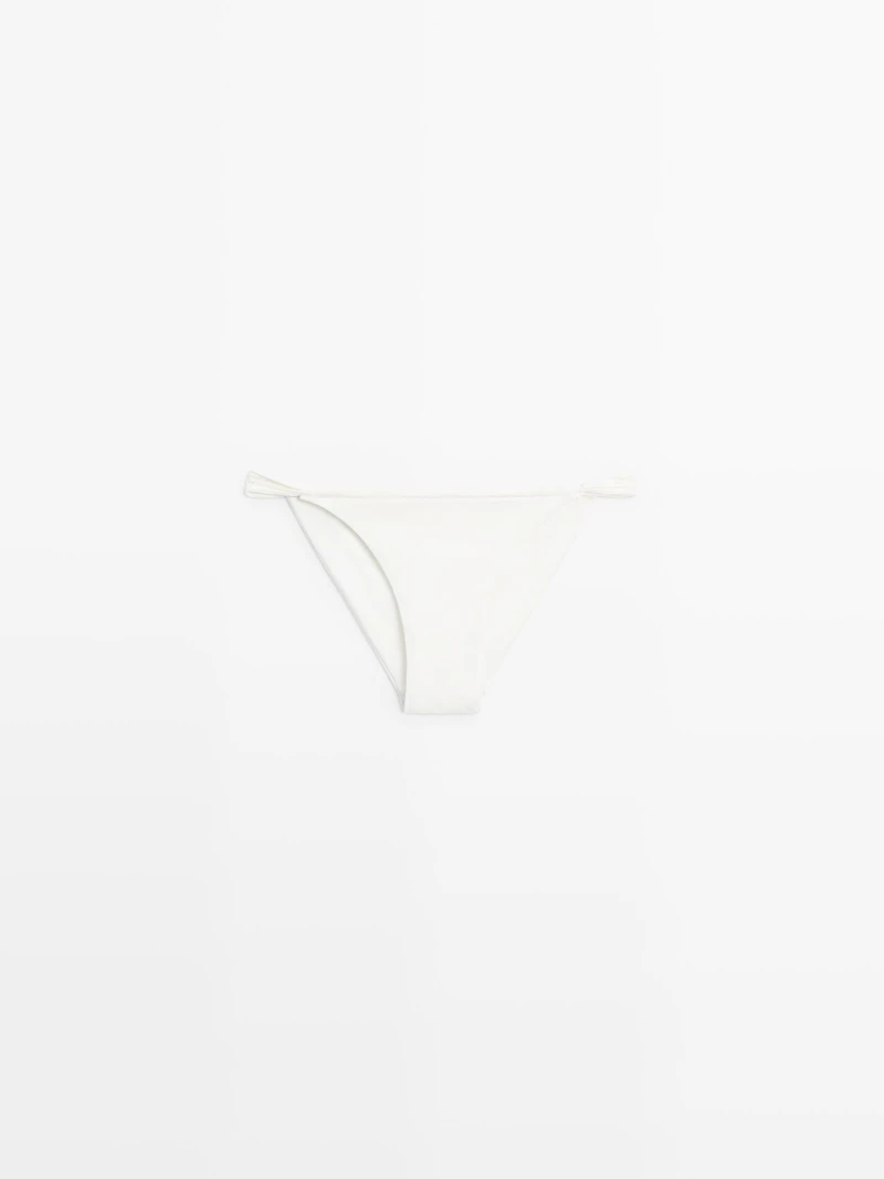 Bas bikini froncé