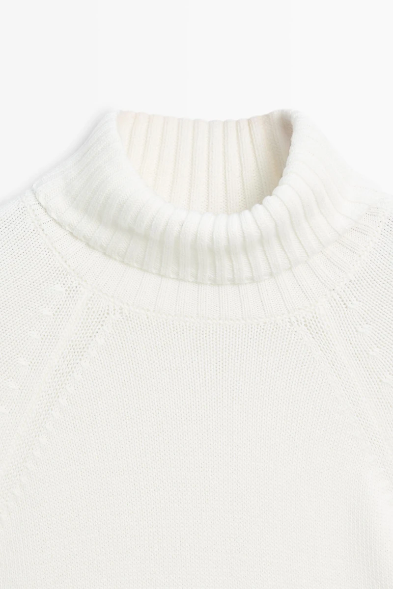 Turtleneck knit sweater