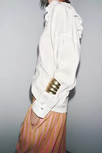 ZW COLLECTION LINEN AND SILK BLEND SHIRT