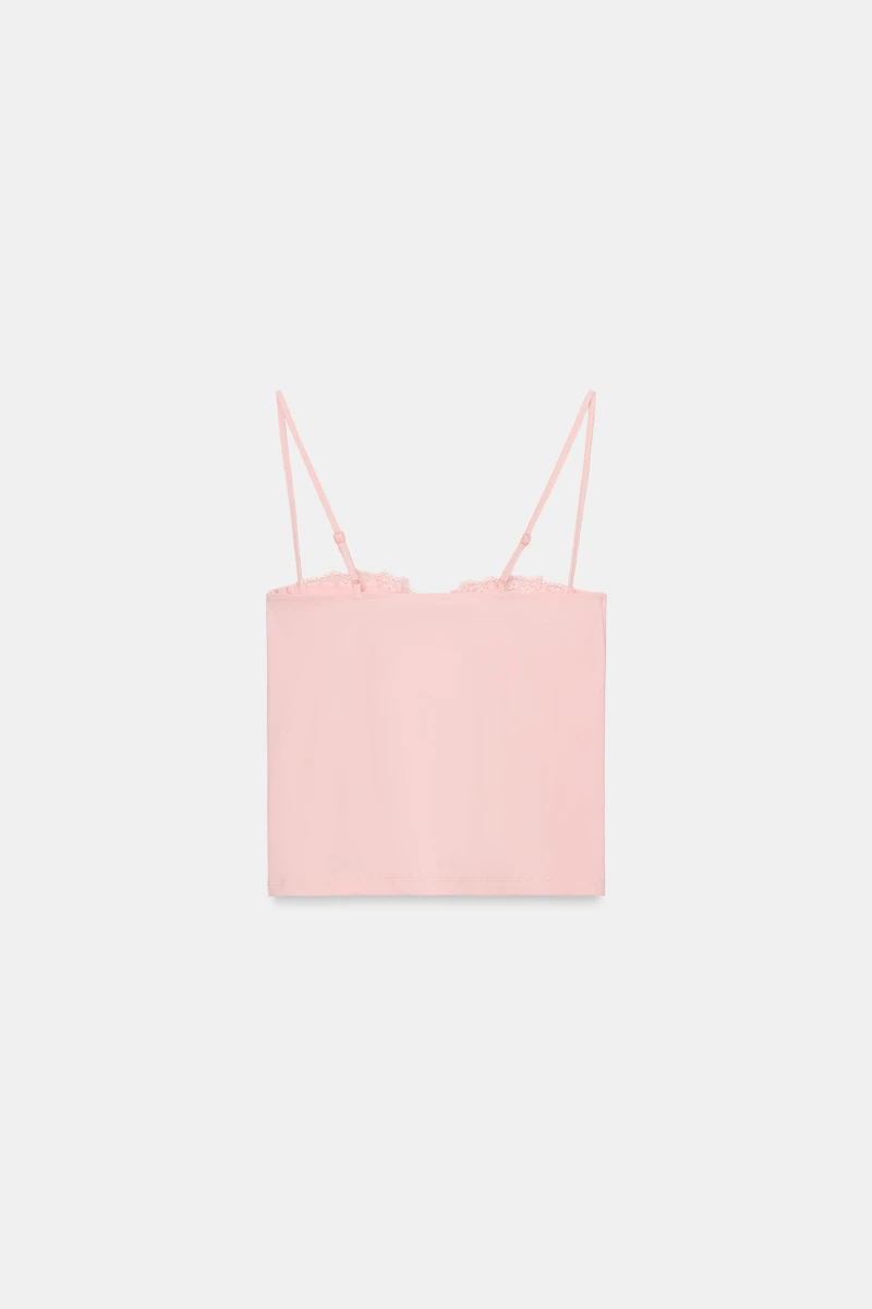 LACE COMBINATION CORSET TOP
