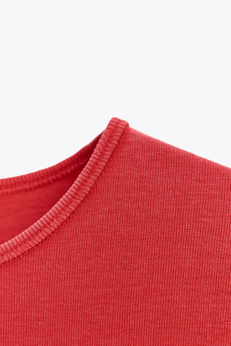 WASHED COTTON T-SHIRT