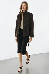 ZW COLLECTION WAXED EFFECT JACKET