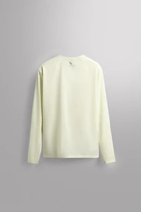 LONG SLEEVE PERFORATED T-SHIRT