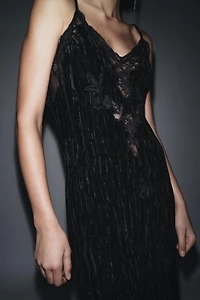 VELVET SLIP DRESS ZW COLLECTION