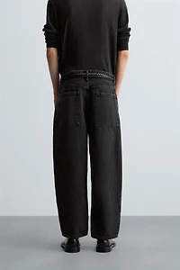 TAPERED WIDE FIT JEANS