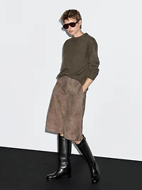100% cashmere oversize knit sweater