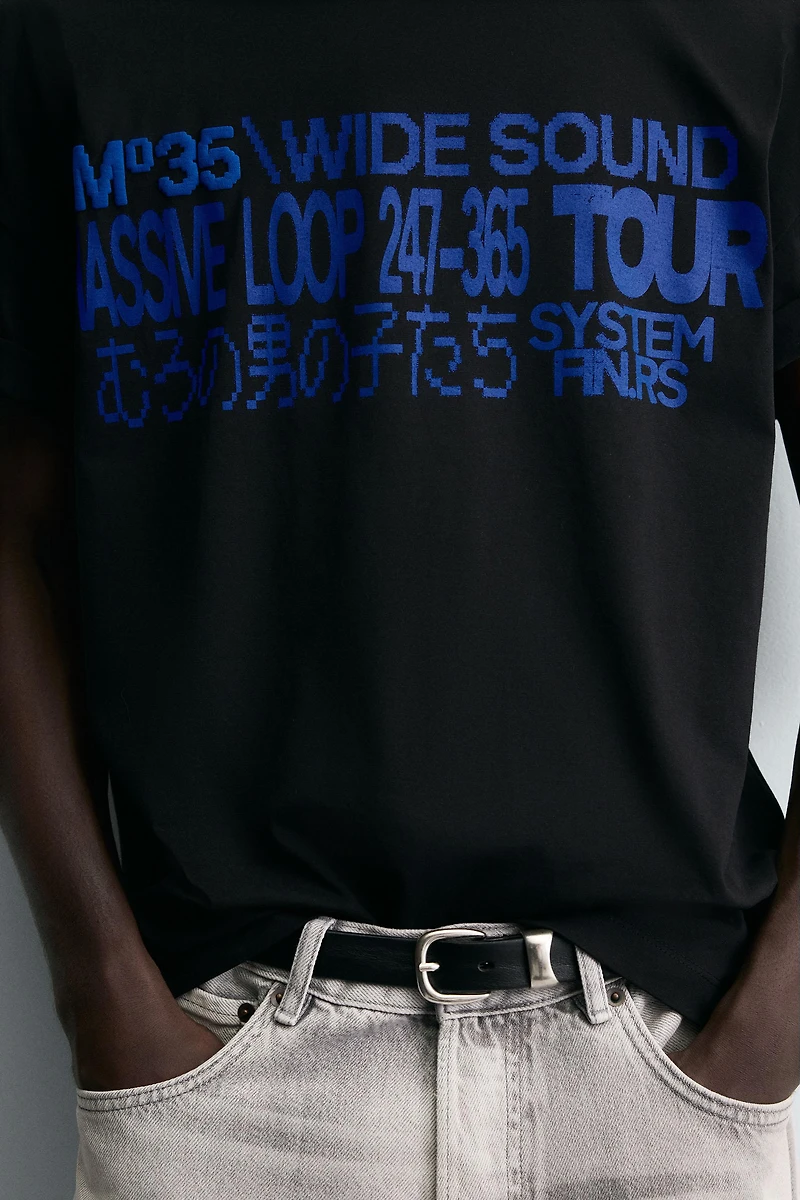 GRAPHIC TEXT T-SHIRT
