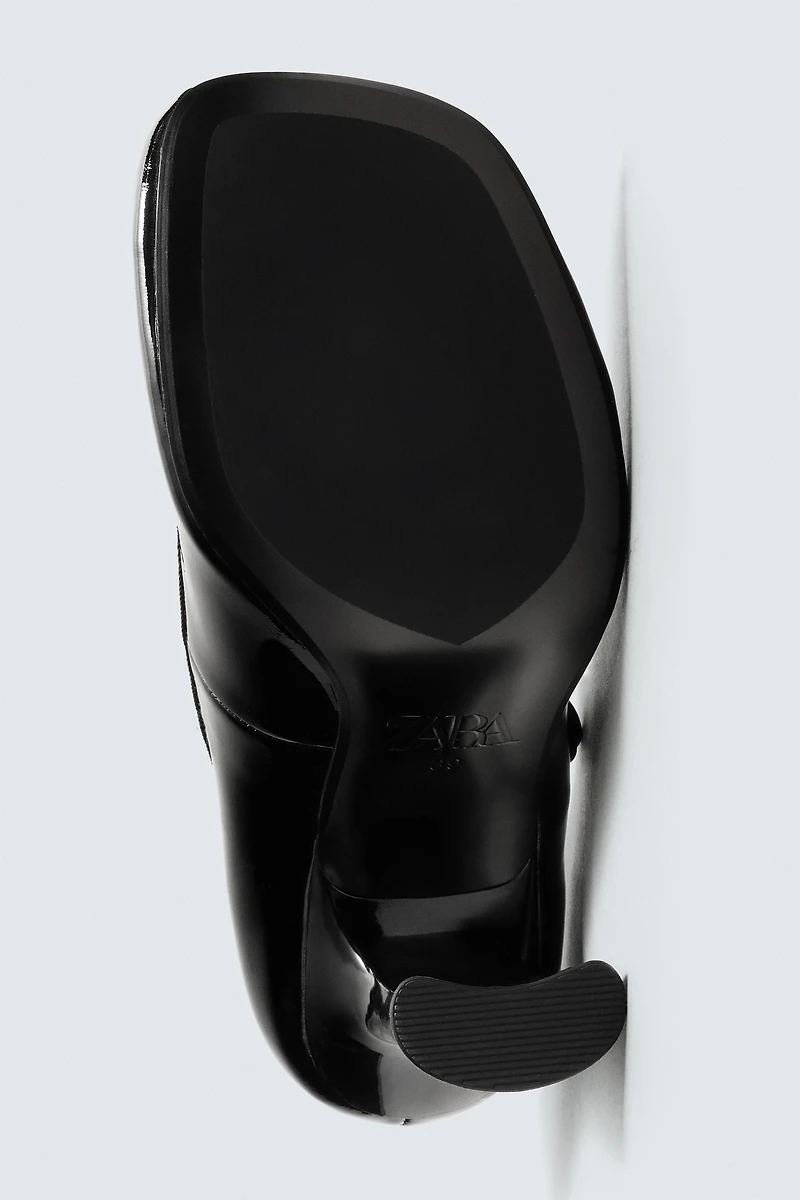 LEATHER HEELED STRAPPY SHOES HARRY LAMBERT FOR ZARA x DISNEY